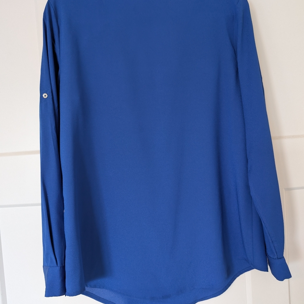 Calvin klein Blue Women's Blouse with Zipper - Picture 3 of 11